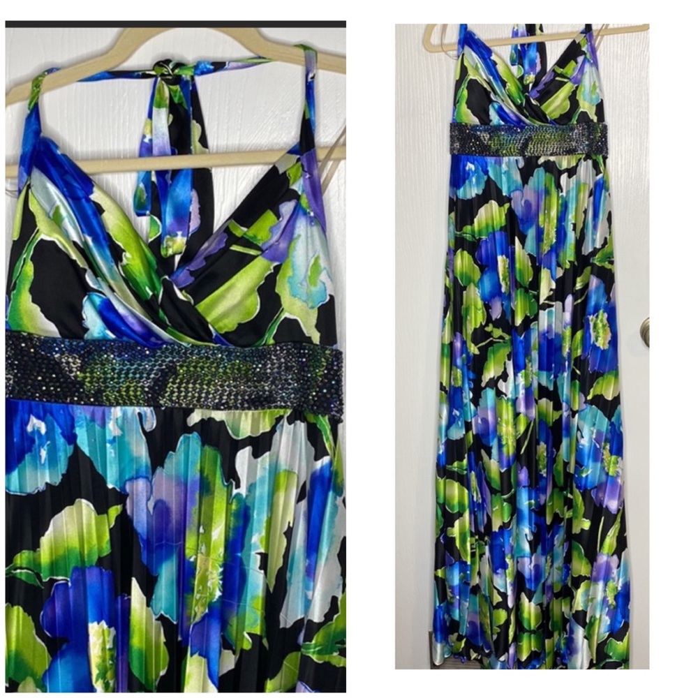 Silky, flowy, ribbed glamour dress